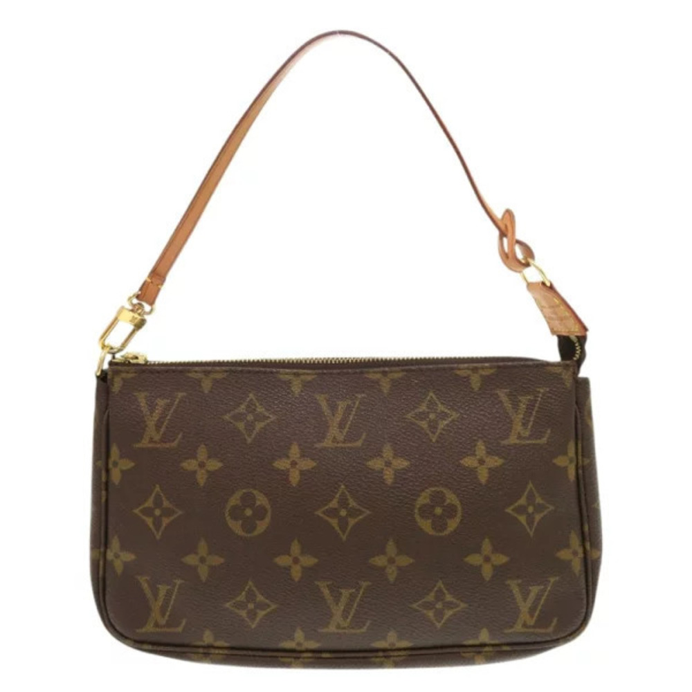Louis Vuitton Pochette Accessoires Monogram Clutch Pouch LV Brown